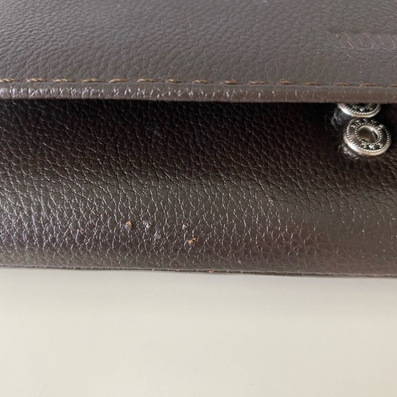 Roots brown tri fold wallet - Picture 5 of 6